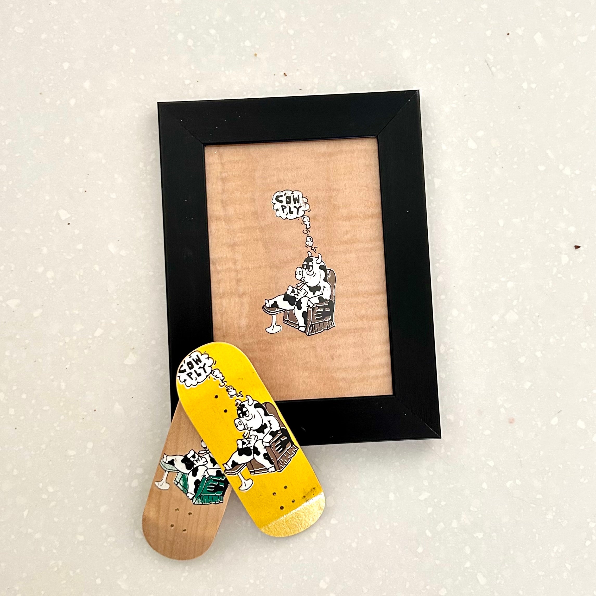 Day Off Screen Print Combo Wood Framed